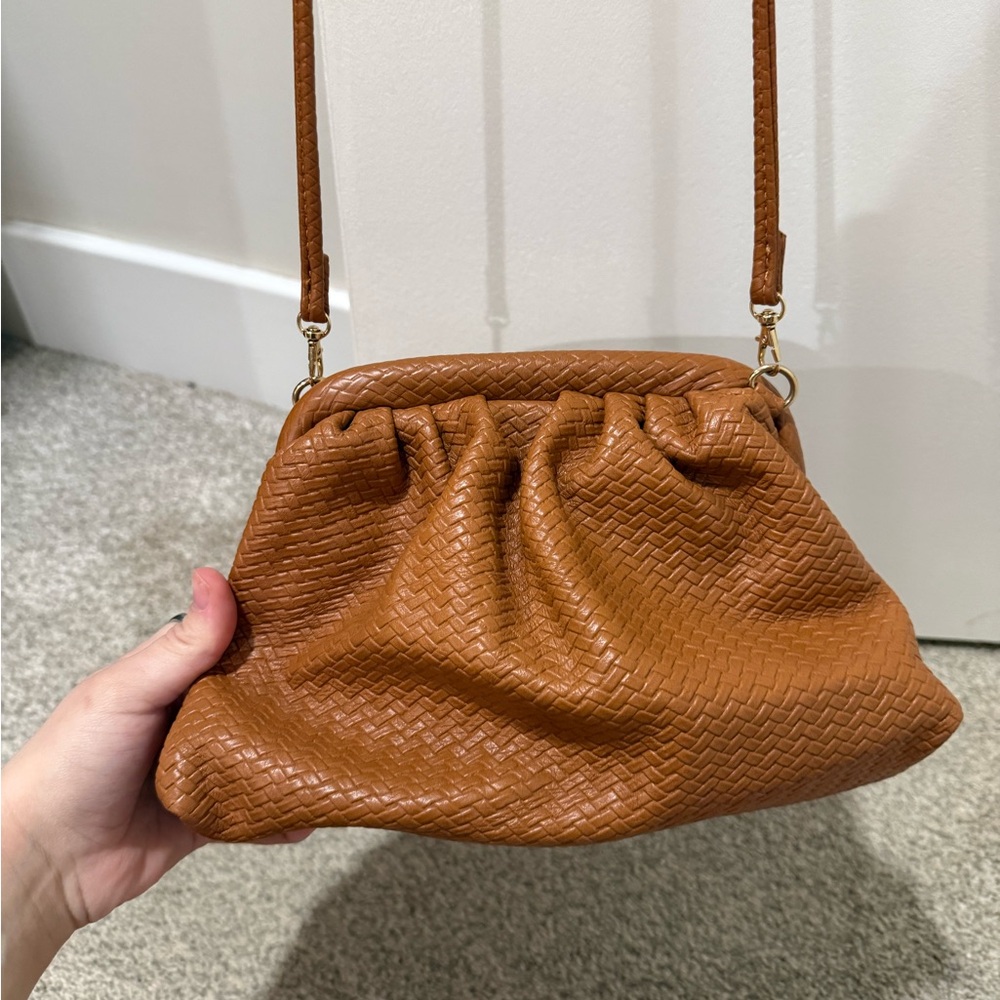 Urban expressions brown faux leather purse
